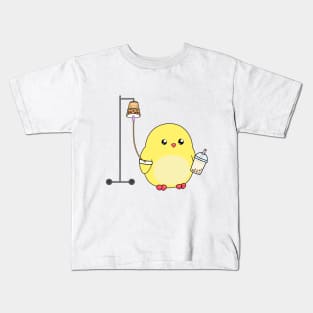 Chick Boba Tea Kids T-Shirt